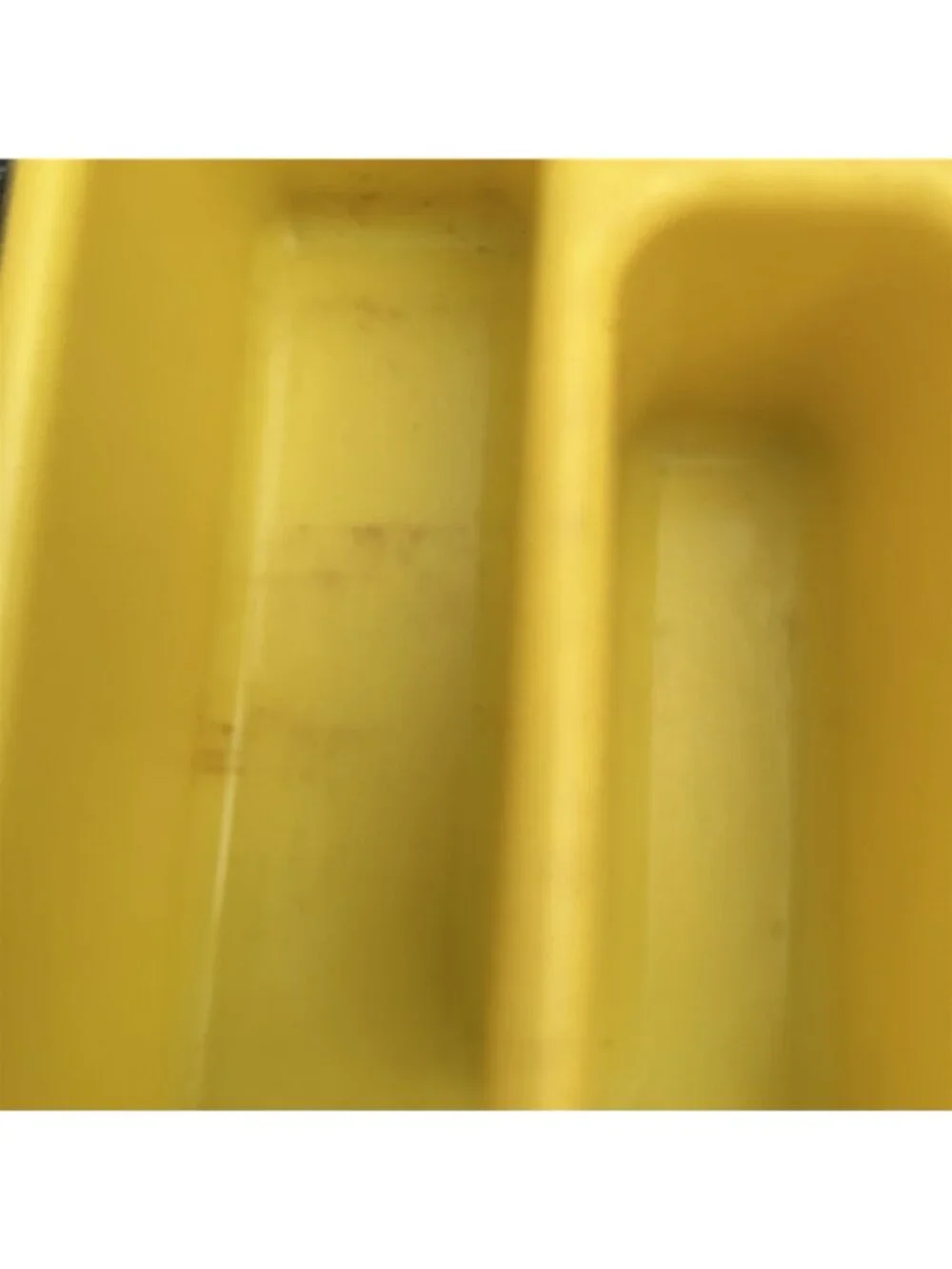 Vintage Rubbermaid Silverware Tray 2921 Yellow Plastic Mid Century